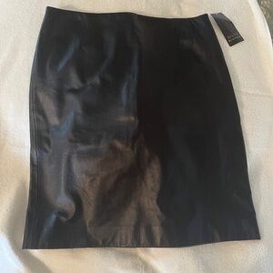 Black Leather Pencil Skirt NEW